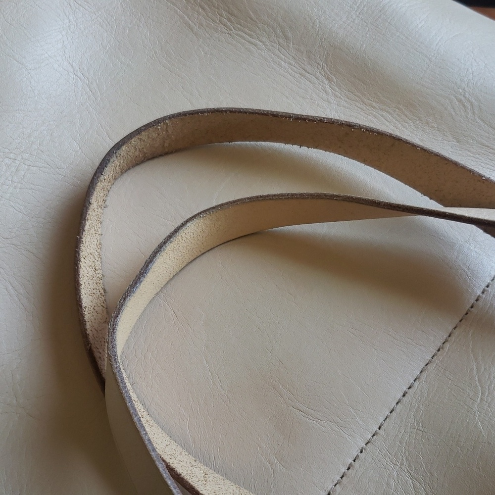 Madewell Peach Soft Leather Tote Crossbody Bag - Picture 8 of 8